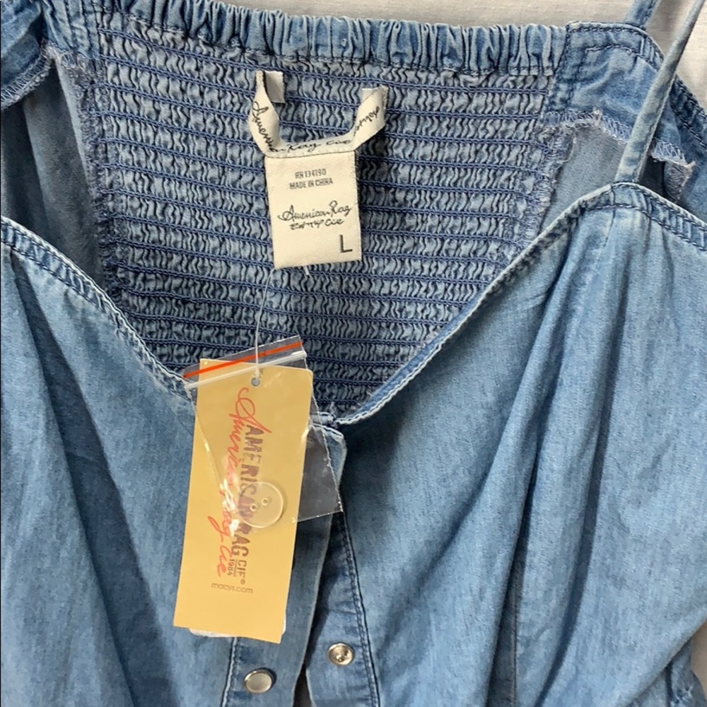 American Rag CIF Jean Romper - Picture 7 of 8